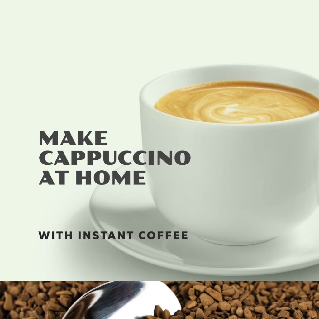How to make cappuccino at home with instant coffee